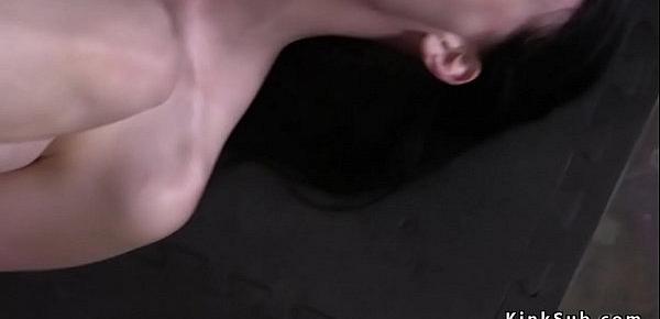  Slave anal fucked and cunt vibed